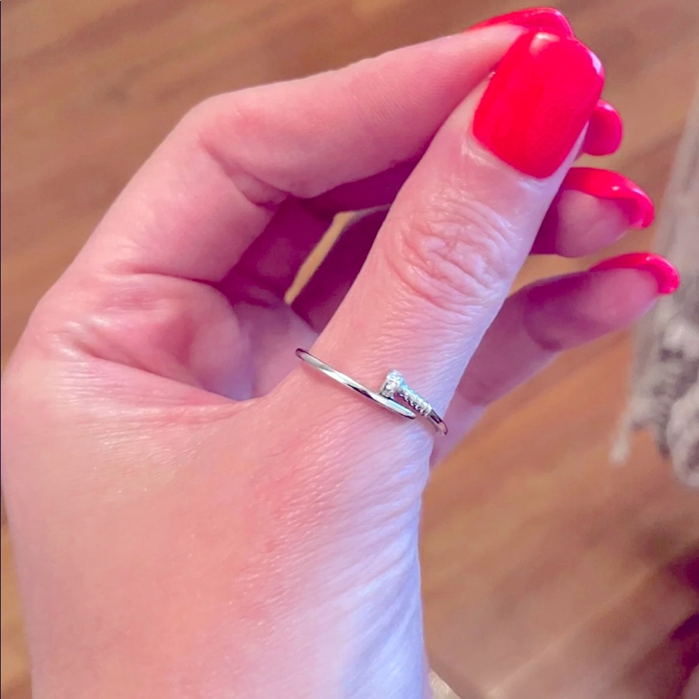 Adjustable Silver Ring - image 1